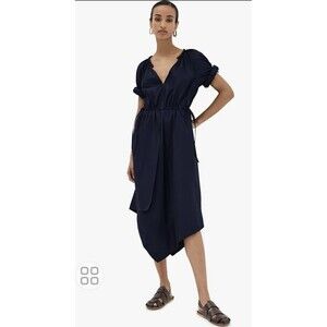 A.L.C. Odin Midi Dress Maritime Navy Blue Women’s Size 0* ALC Cotton Indie Chic